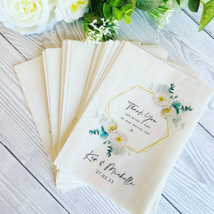 SR Creative Studio – wholesale Gift bags – Wedding Glassine Confetti & Favor Bags with Logo