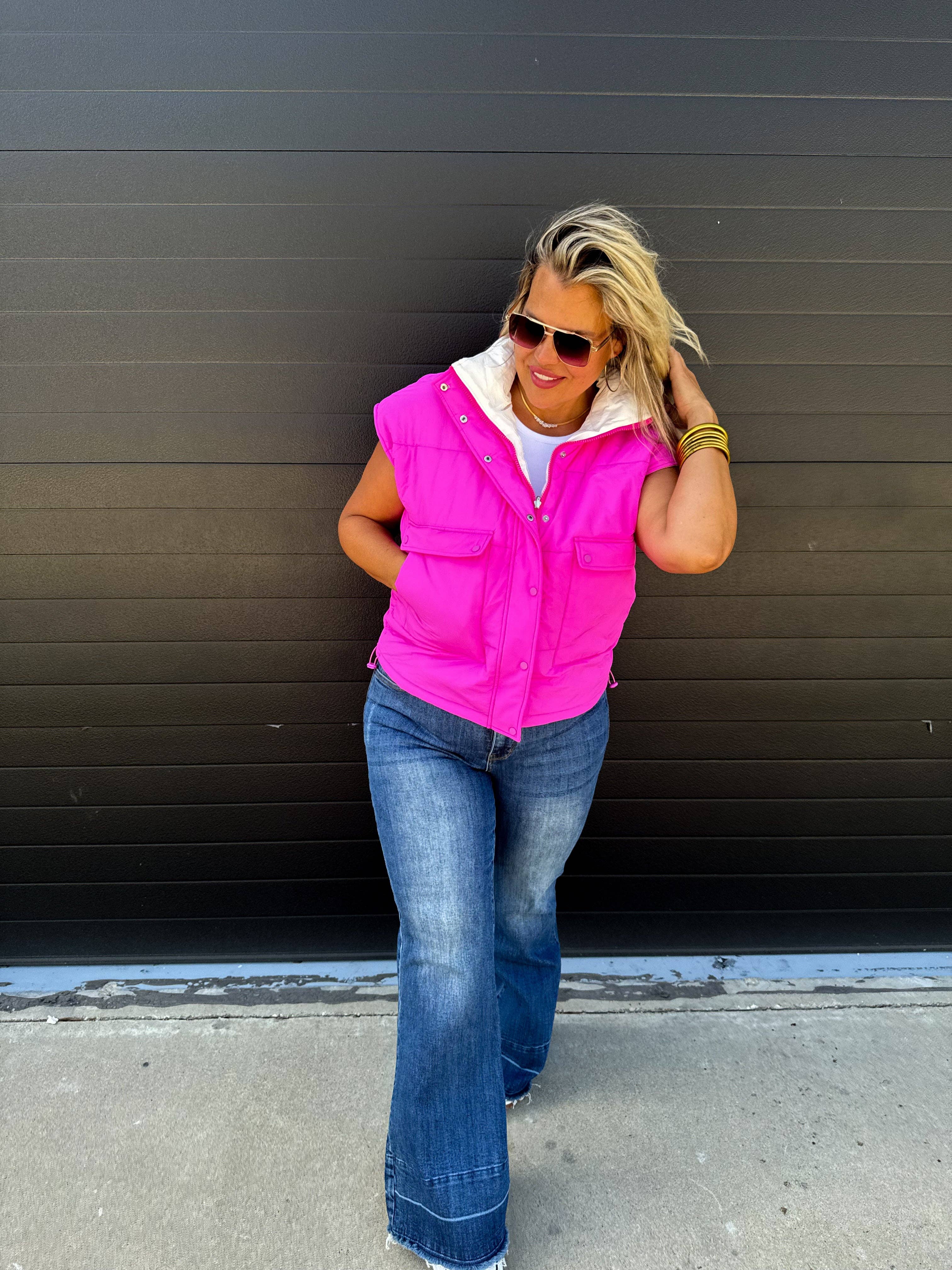 BLAKELEY - Wholesale Outerwear Vest - Women's - MADDOX REVERSIBLE PUFFER VEST22