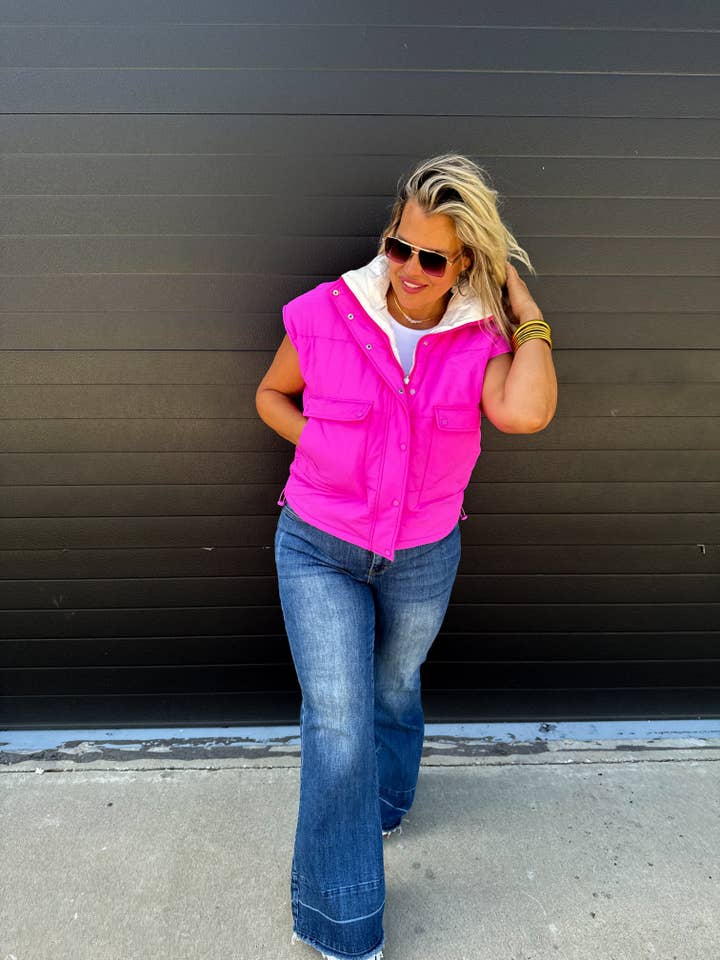 BLAKELEY - Wholesale Outerwear Vest - Women's - MADDOX REVERSIBLE PUFFER VEST22