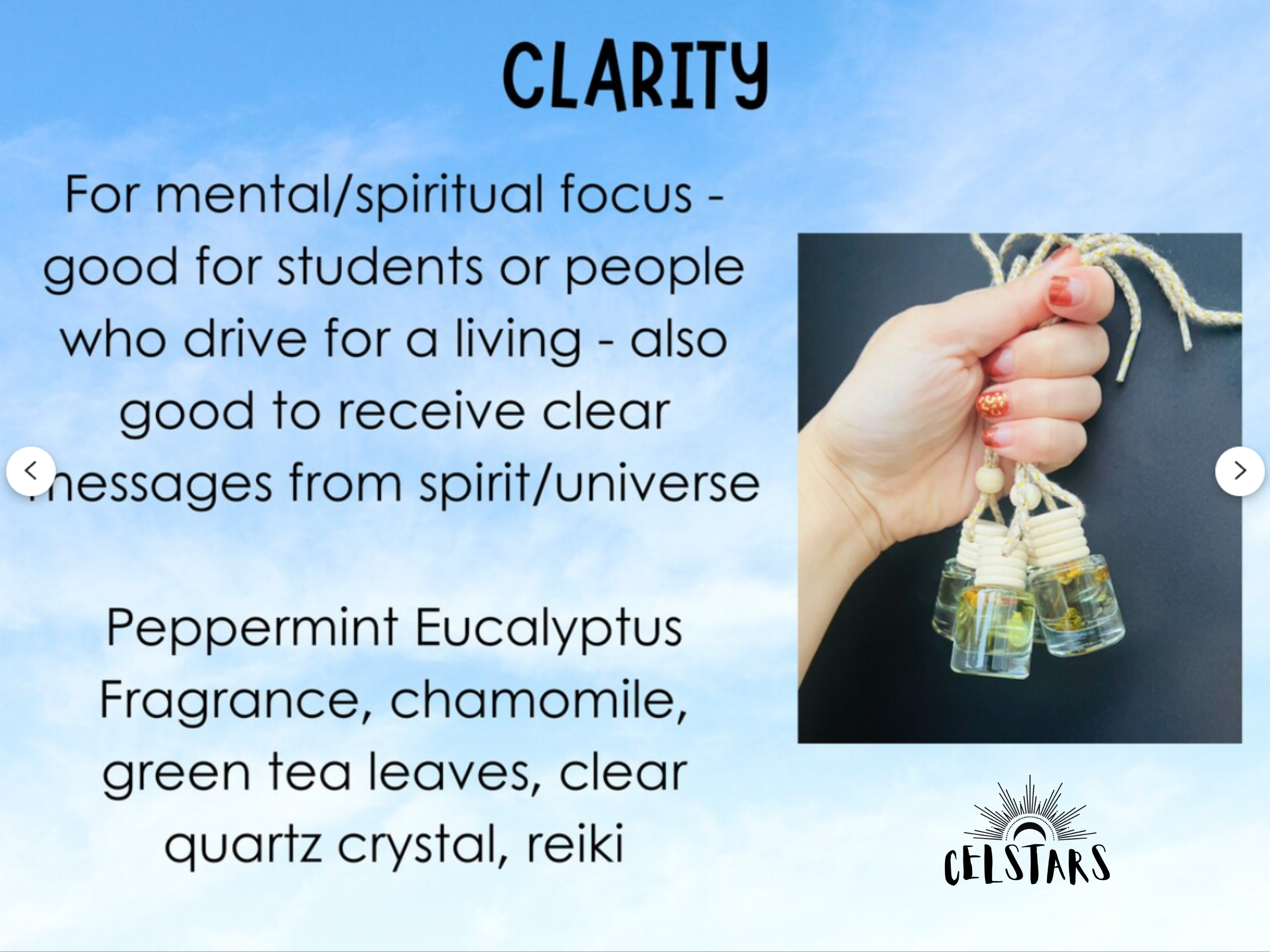 CelStars – wholesale Car Freshener - Unisex – Intention Car Diffuser Air Freshener Non-Toxic Reiki Infused6