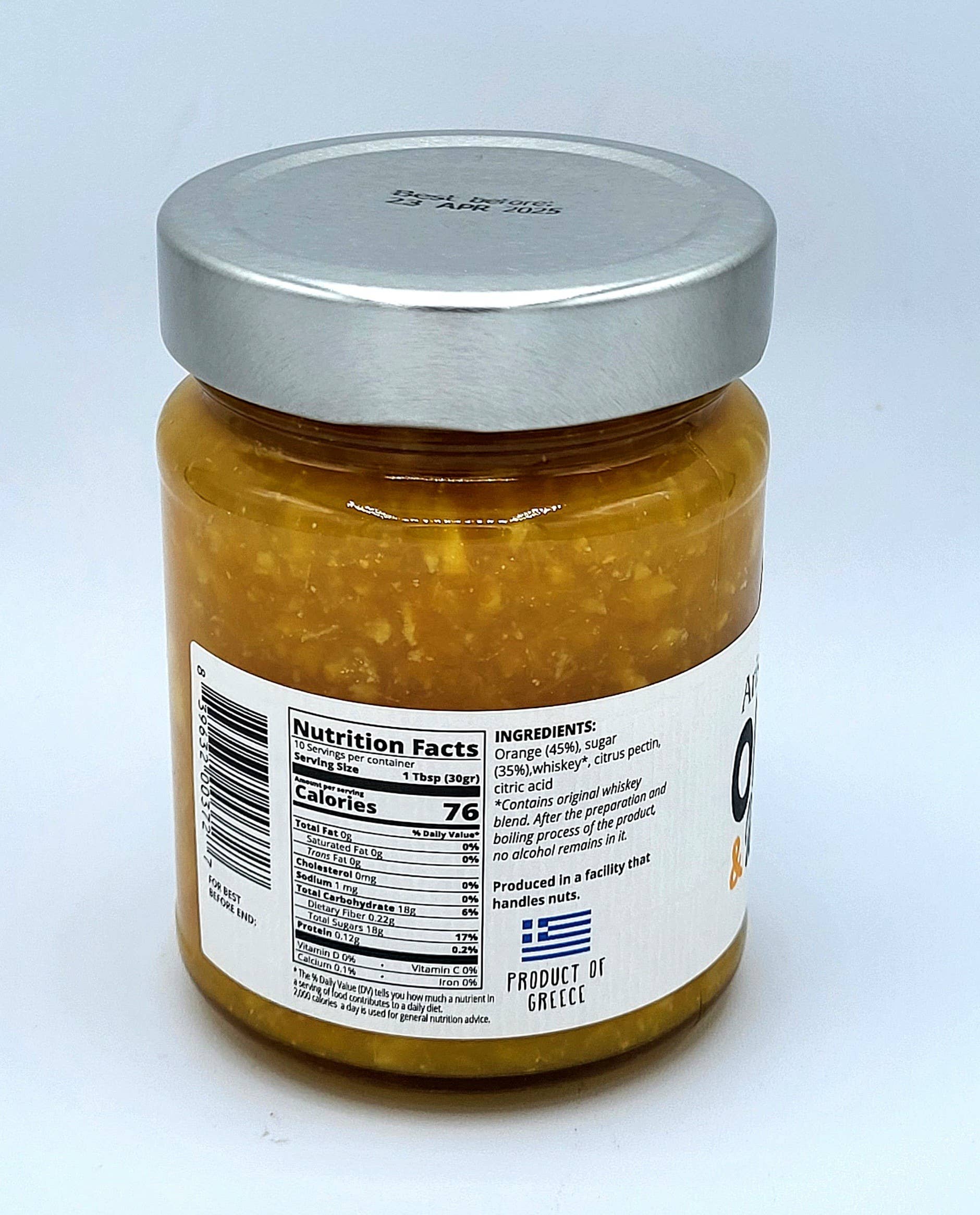 Ariston Specialties - Wholesale Jam/Jelly - Ariston Orange & Whisky Marmalade 300g (10.58 oz)  sold out1