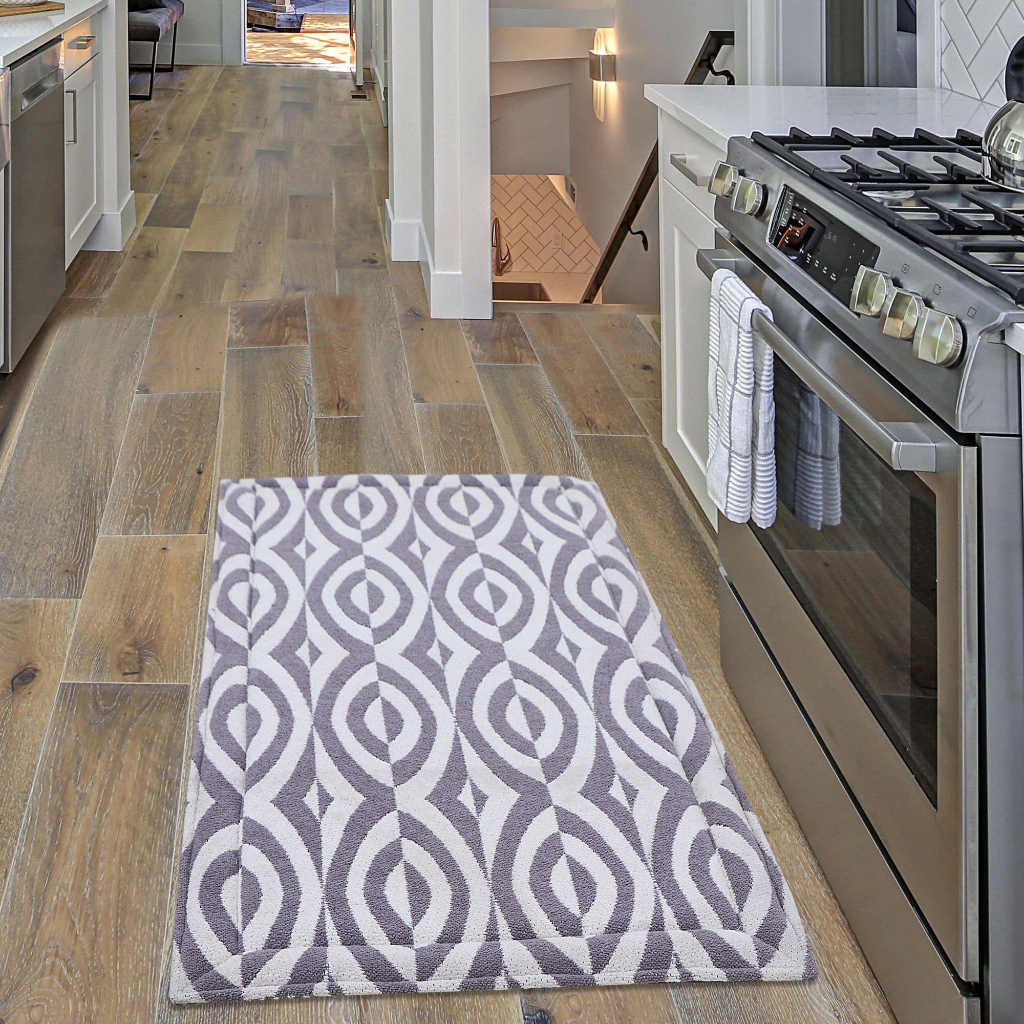 RugSmith - Wholesale Floor Mat - RugSmith Gray Nym Anti-Fatigue Kitchen Mat, 20"x36"1