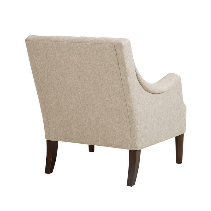 Olliix - Wholesale Chair - Diamond Tufted Vintage Lounge Chair, Cream *