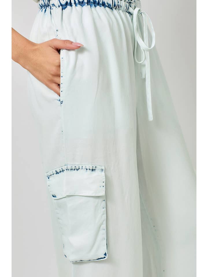 Mystree - Wholesale Pants - Women's - 60938 Tencel Wide Leg Cargo Pants5