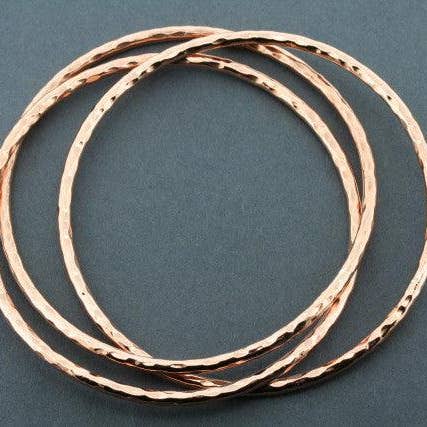 Makers & Providers - Wholesale Bangle bracelet - Battered Russian Bangle - Copper1