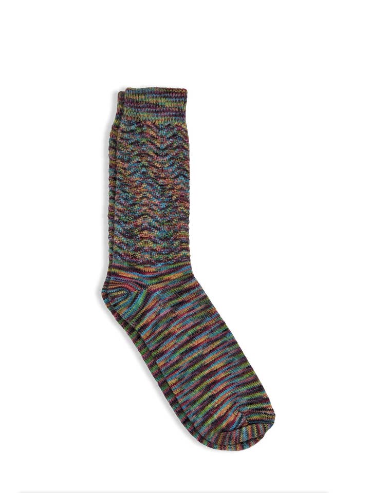 Chaussettes peintes à la main Stella-Candy pour la vente par Lanart Alpaca