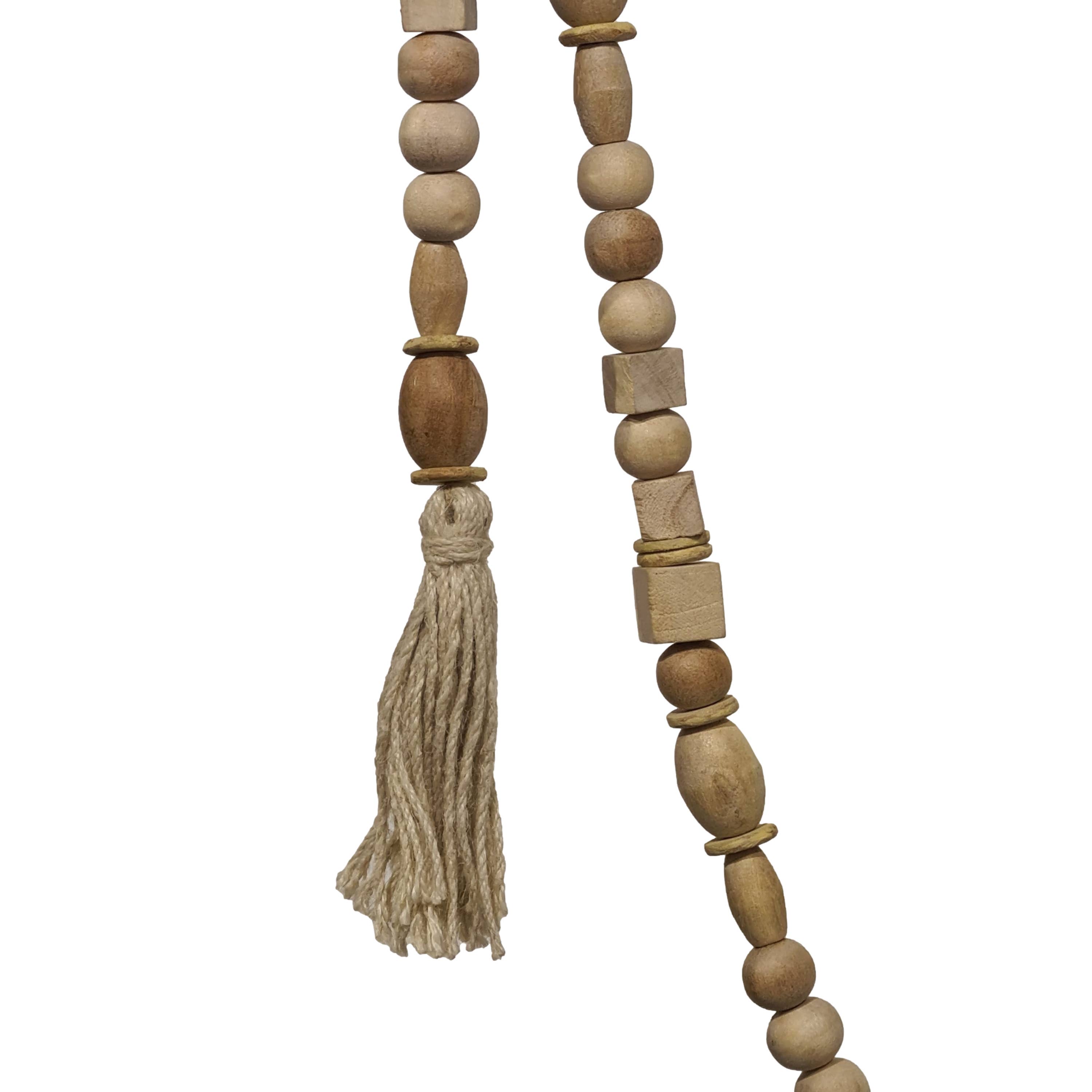 Wilco Home - Wholesale Slingers - 90" WD BOHO Bead Garland voor Kerstmis, herfst en elke dag48