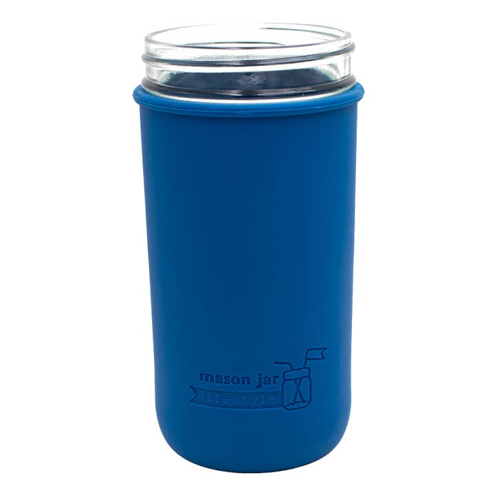 Mason Jar Lifestyle - Wholesale Drink Huggers & Koozies - Silicone Sleeve for Pint & a Half 24oz Ball Mason Jars5