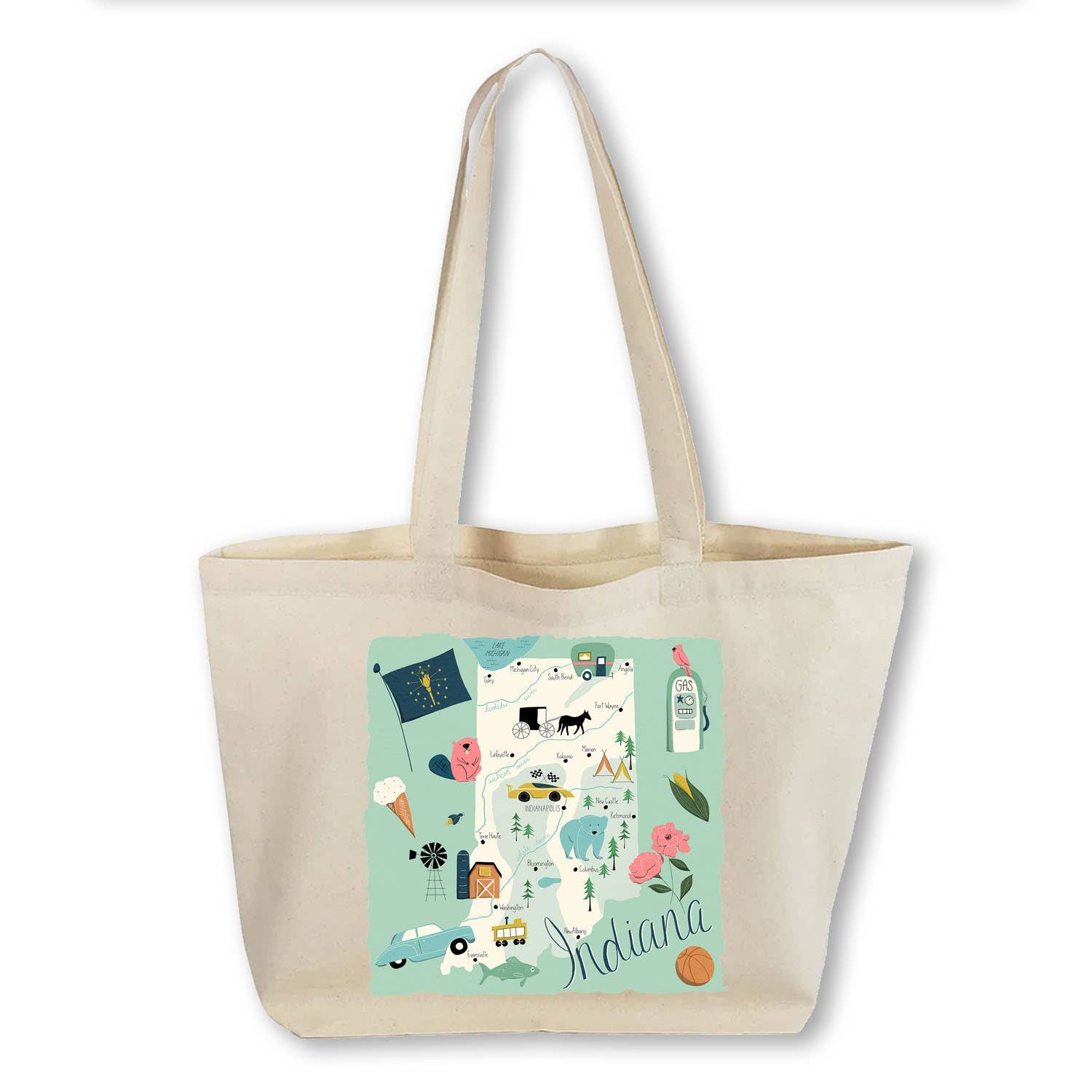 Works of Heart - Wholesale Tote Bag - Unisex - Home State Home: Canvas Totebag11