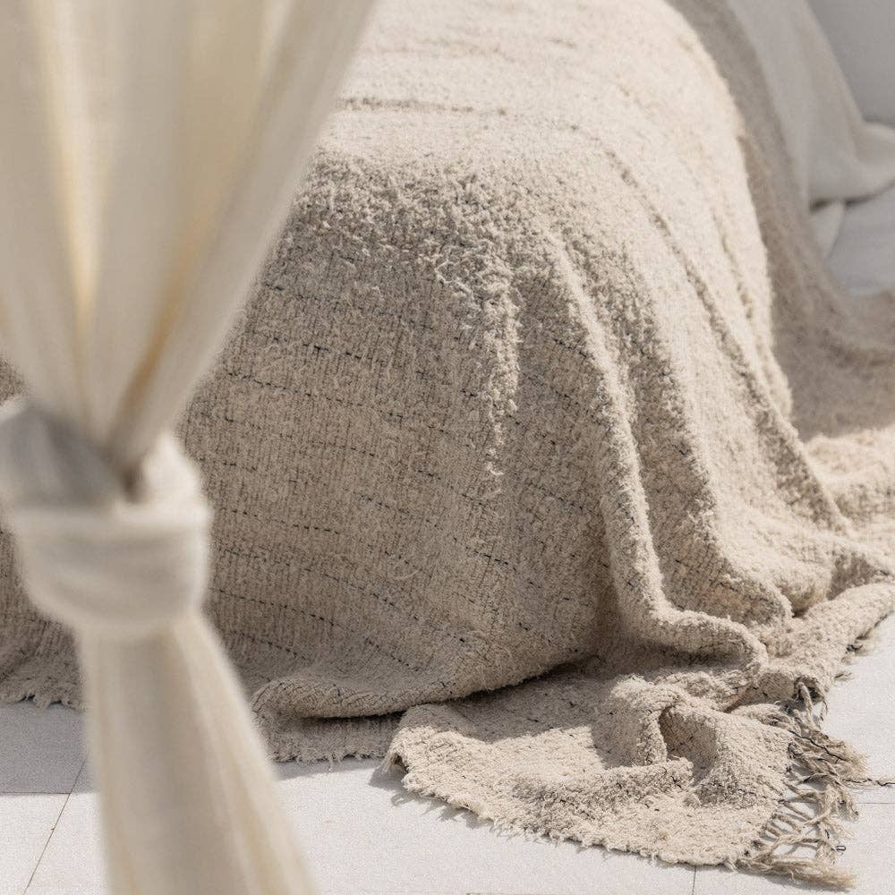 Ivory Aira Linen Curtain for wholesale on Faire2