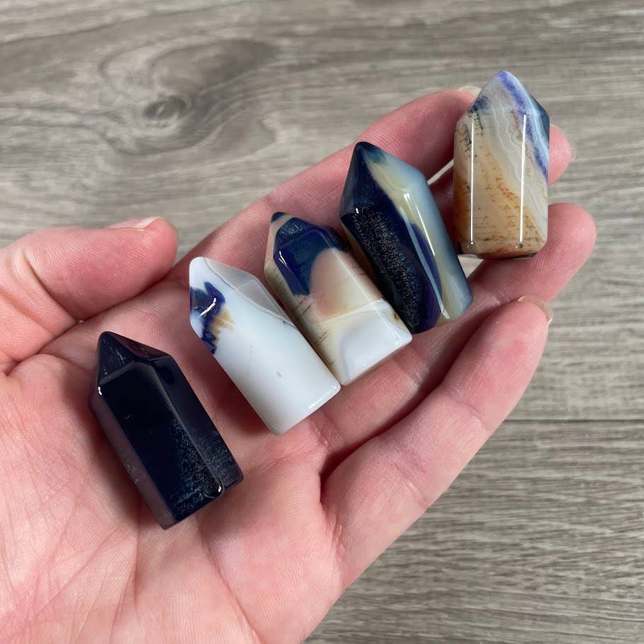 Keystone Crystals - Wholesale Spiritual Stone/Crystal -  Gemstone Chubby Obelisk – Small Carved Crystal Tower 19