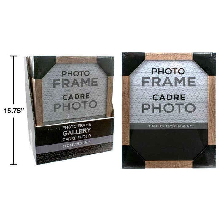 Truu Design - Wholesale Picture Frame - Gallery Frame 11x14", Lt. Wood,PS, shrink wrap + pdq