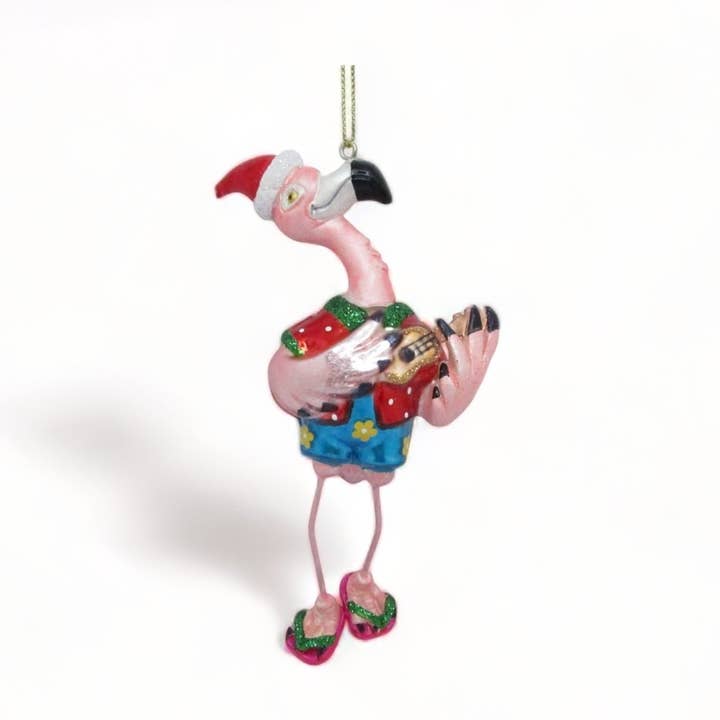 Flamingo with guitar 14cm for wholesale by Sereno Marke