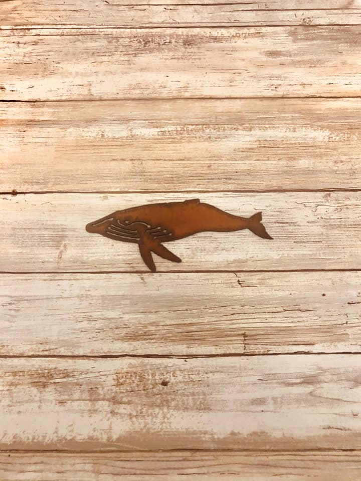 Humpback Whale Nautical Magnet for wholesale by Universal Ironworks USA