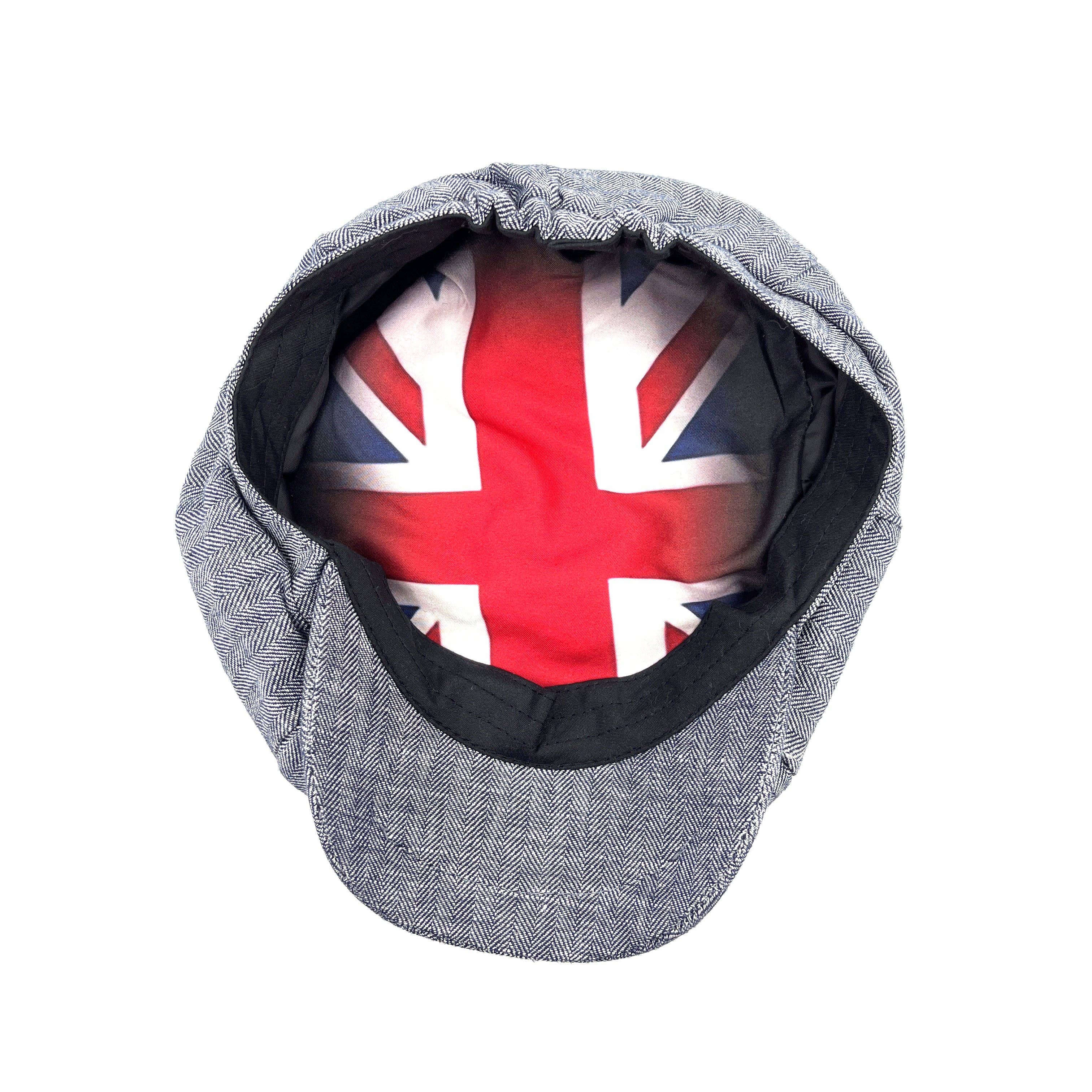 Heritage Traditions - Wholesale Newsboy/Schoolboy Hat - Unisex - Carlyle Herringbone Linen Newsboy Cap4