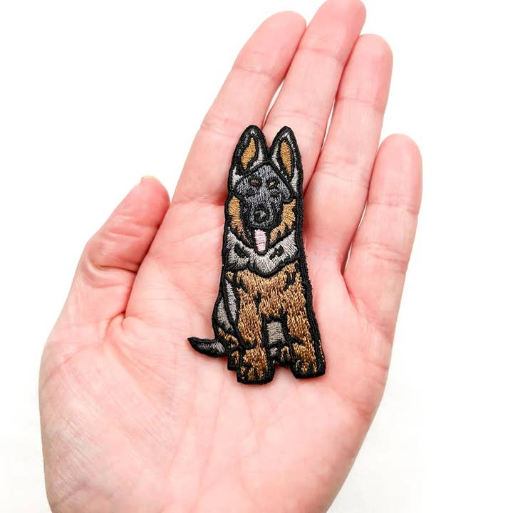 Field Trip Threads - Wholesale Patch - German Shepherd Embroidered Iron On Patch Pet Lover Police