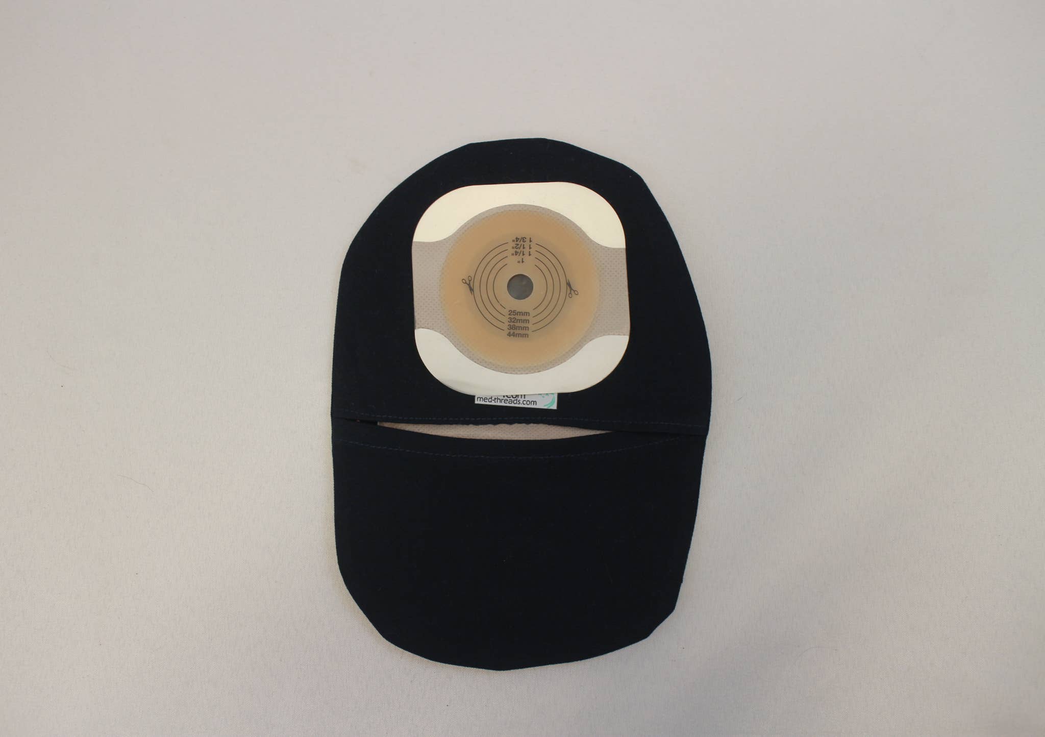 MedThreads LLC - Wholesale Purse/Bag Accessory - Unisex - Satin Colostomy Ileostomy Bag Cover 2 1/4" - 2 3/4" Flange3