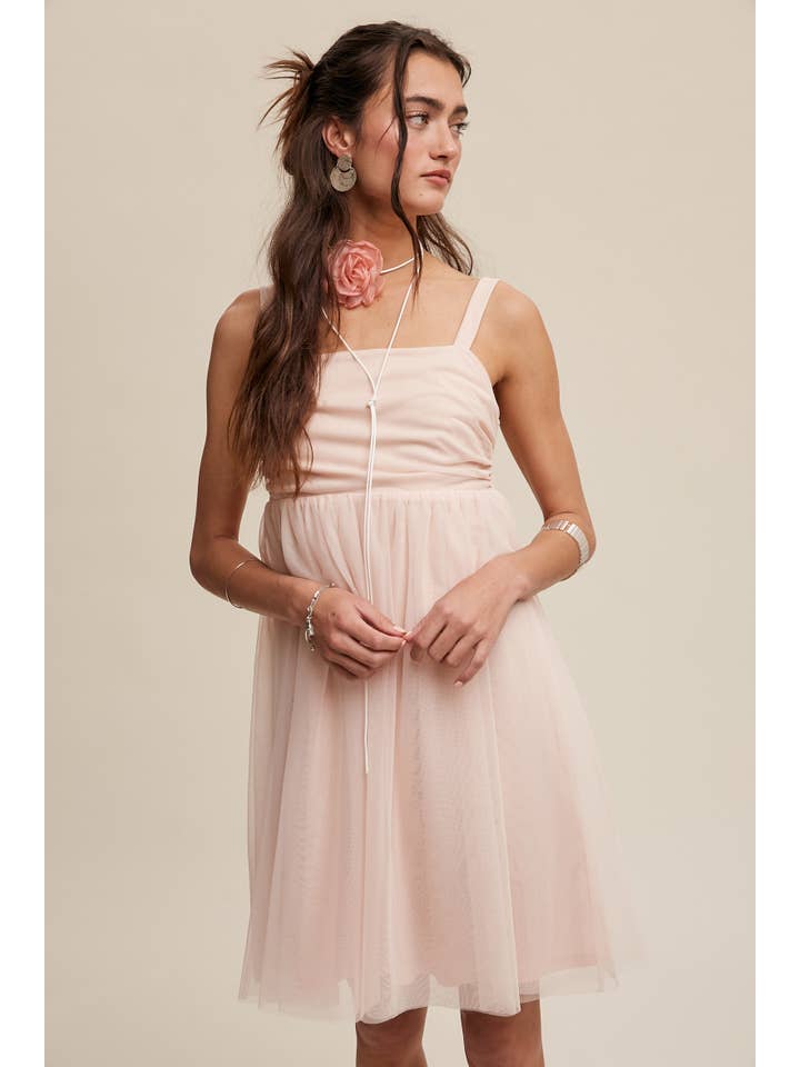 Listicle - Wholesale Dress – Women's - Tulle Babydoll Dress3