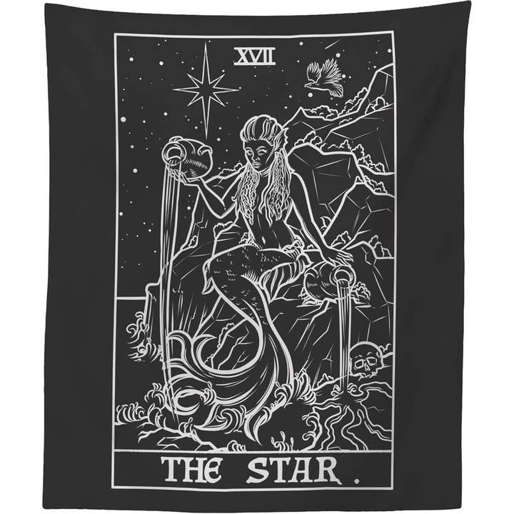 De Ster Tarotkaart Wandkleed - Terror Tarot Schaduweditie voor wholesale door The Ghoulish Garb