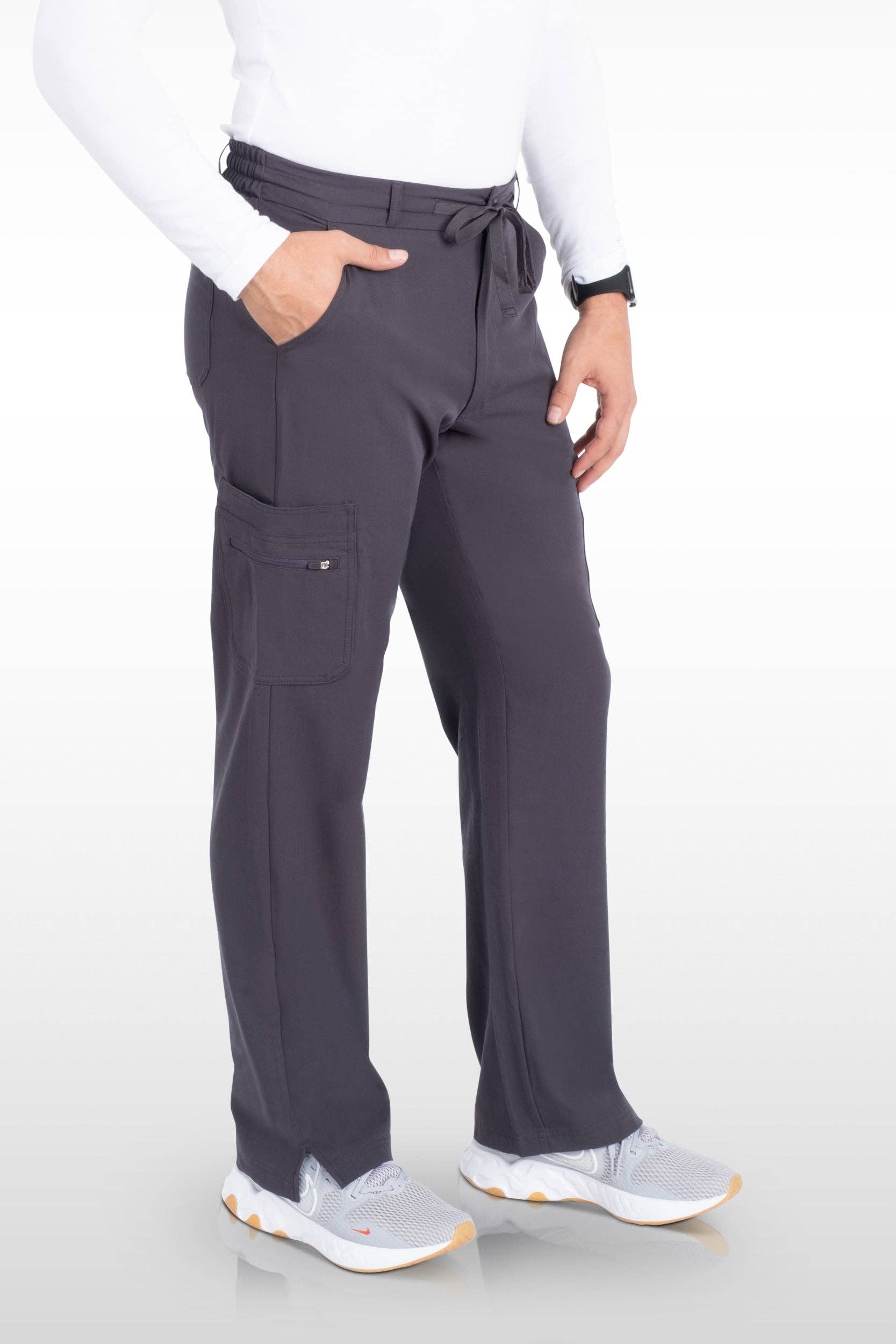 Aura Naturale – Engroshandel Sygeplejeruniform – til mænd – Java Herre French-Fly Scrubs Bukser med 9 lommer (96001)26