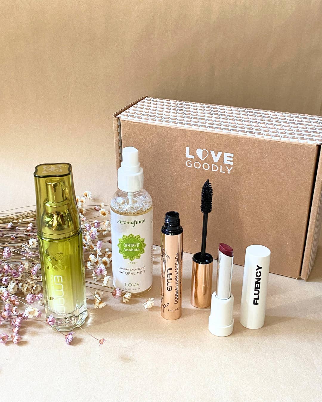 EMANI VEGAN COSMETICS - Vente Mascara - Mascara Double Lash + Sérum pour la croissance des cils - Naturel + Bio7