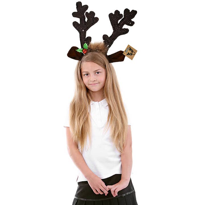 KINREX - Wholesale Fashion Headband - Women's - Reindeer Antler Headband 13.5"