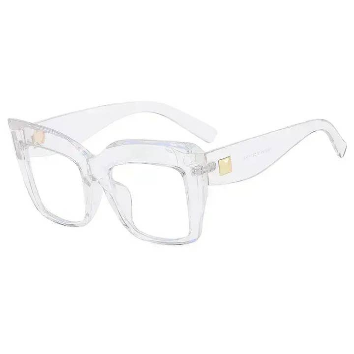 Yaya's Luxe Wholesale - Wholesale Eyeglasses – Women's - Luxora Women's Oversized Cateye Clear Glasses5