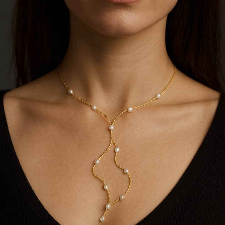 Gezeitenflüsterndes Lariat für den Großhandel von So... Silver Jewelry