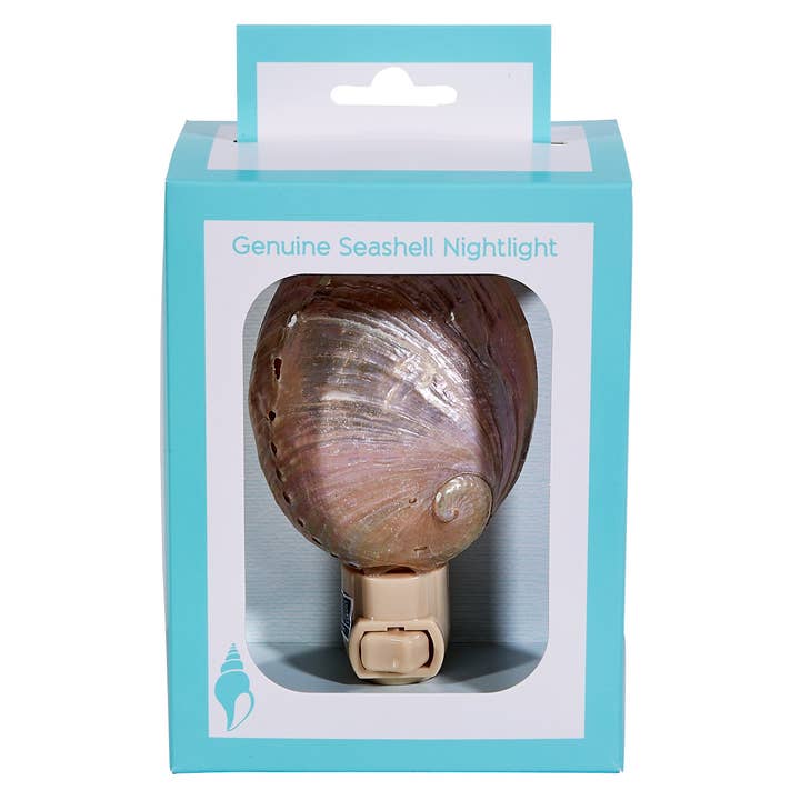 Pearled Abalone Boxed LED Night Light for wholesale by HS Seashells