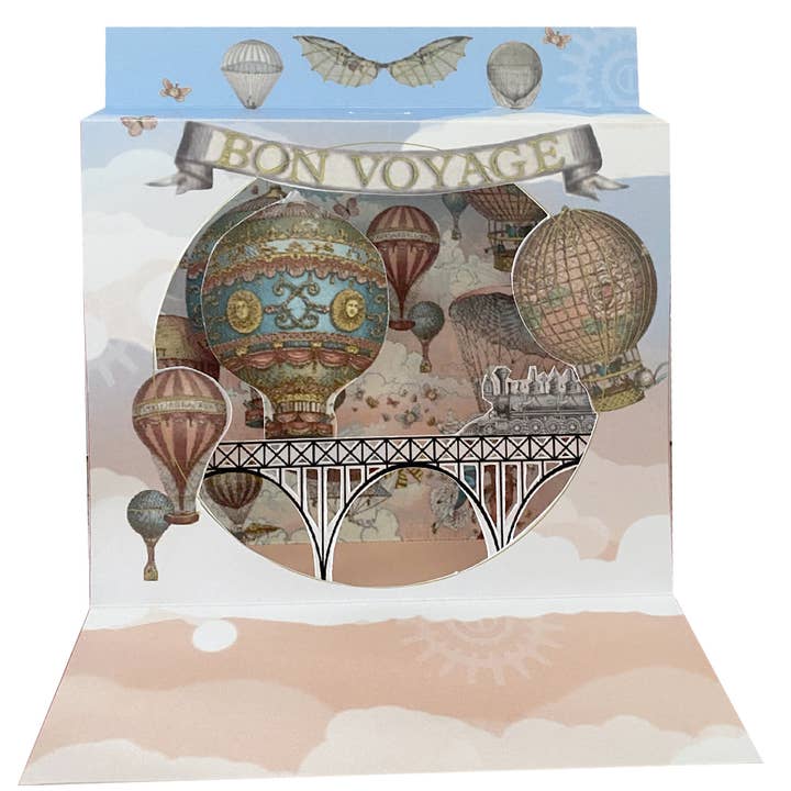 Party Partners - Wholesale Everyday Greeting Card - Hot-air Balloon Large Pop-Up Card