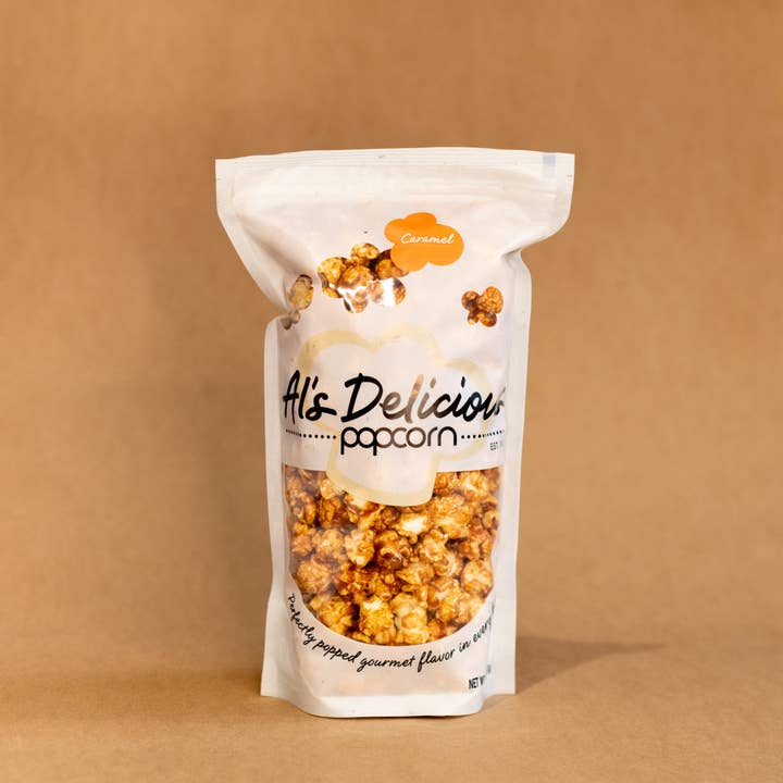 Caramel Popcorn - 8.5oz for wholesale by Al's Delicious Popcorn