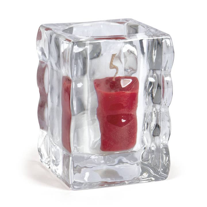 SQ GLASS TEALIGHT HOLDER **MM8** for wholesale by Willow Group