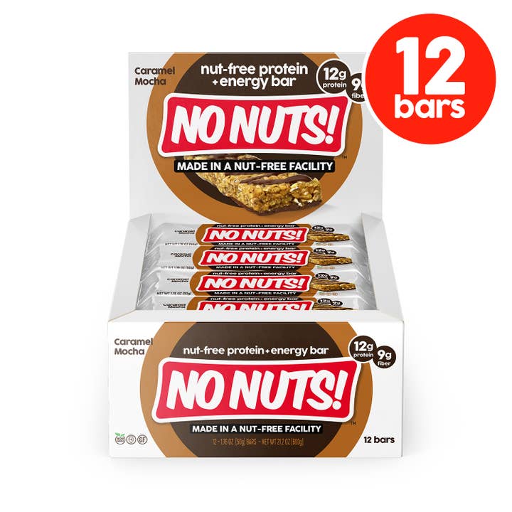 No Nuts! - Wholesale Snack bar - No Nuts! Nut-Free Caramel Mocha Protein Snack Bars 12-Bar1