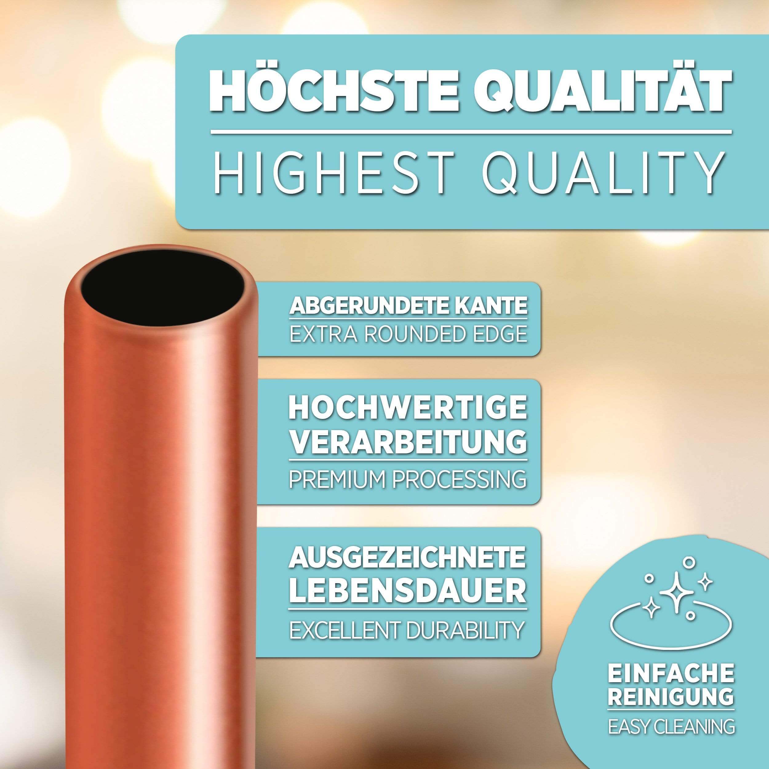 Lacari Cheers Club - Vendita all'ingrosso Cannuccia - Cannucce in rame riutilizzabili2