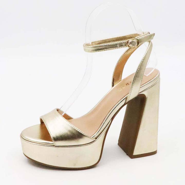 Mars Sky Shoes Wholesale - Wholesale Platform Heels - Women's - Bamboo BOA-02 Women Chunky Platform Ankle Strap Sandals