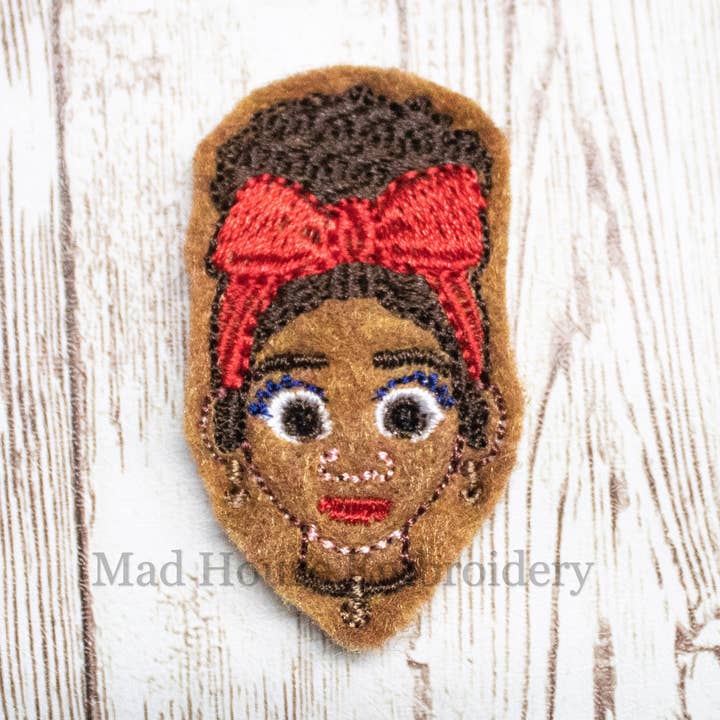 Encanto Dolores Feltie | Encanto Dolores Felt | Uncut Encanto Dolores Feltie | Uncut Vinyl Feltie | Uncut Felt, Felt Applique, Felties, Felt for wholesale by Mad House Embroidery