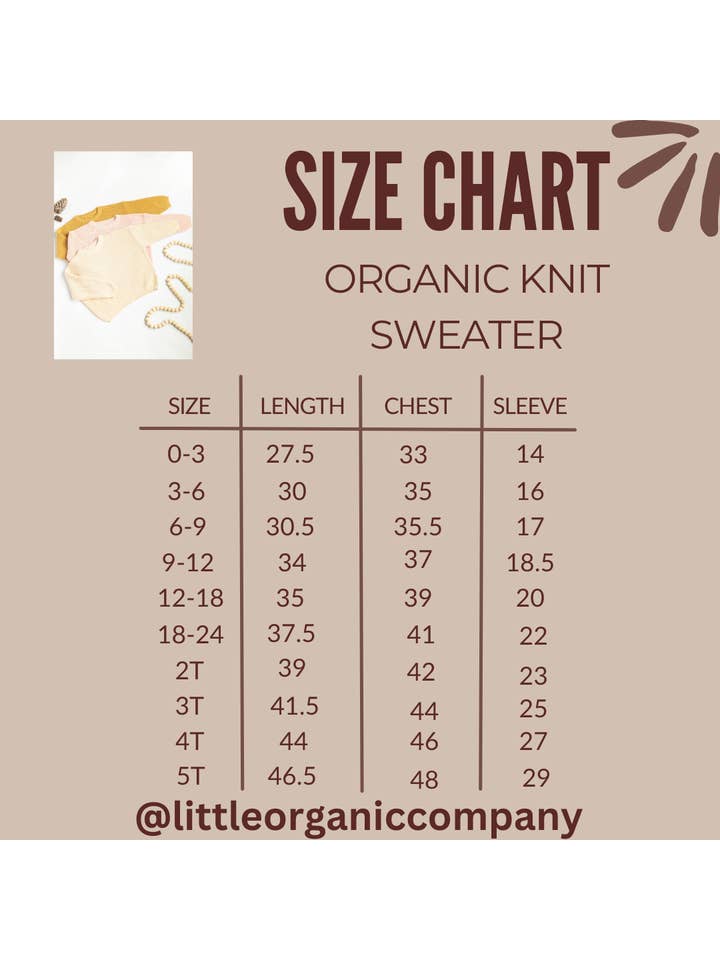 Little Organic Co – wholesale Tröja - Barn – Bebiströja Ekologisk stickad barn-/barnkläder i oversize2