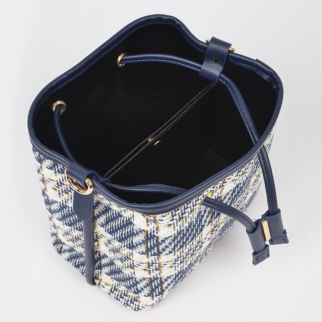 3AM BY H&D ACCESSORIES – Engroshandel Crossbodytaske - Dame – Tweed Plaid spand taske1