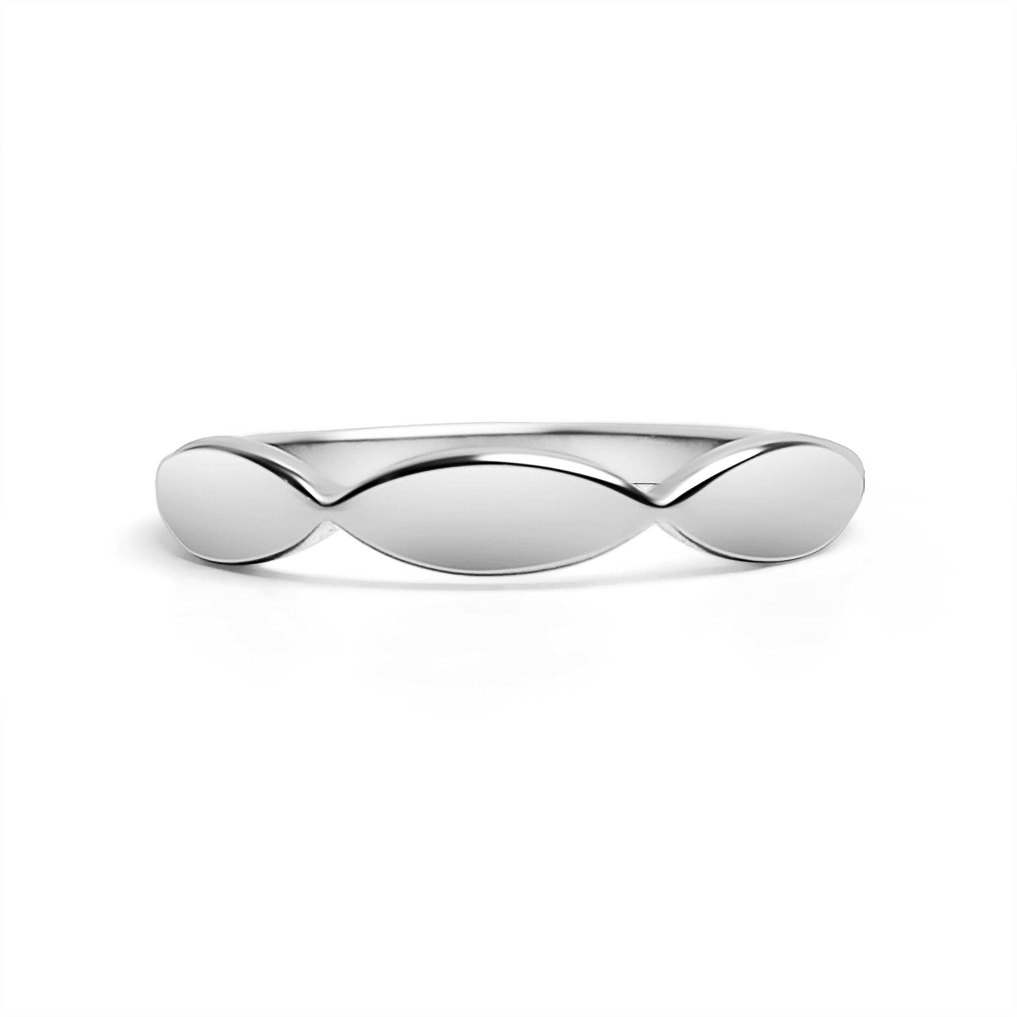 WJW - Wholesale Band/Stacked Ring - Stainless Steel Sculpted Blank Engravable Ring0