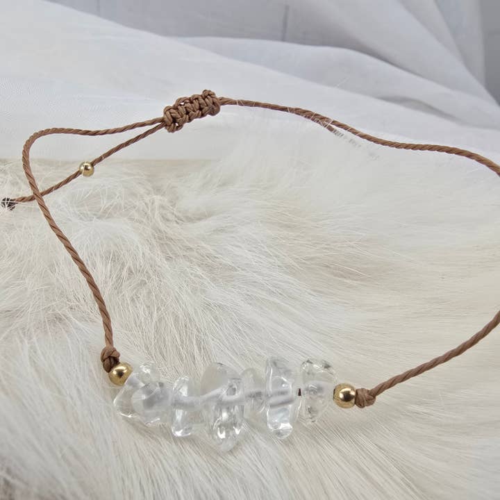 Aquamarine Daydream Wholesale - Wholesale Beaded Bracelet - Adjustable Crystal Chip Bracelets ~ Crystal Healing Jewelry2