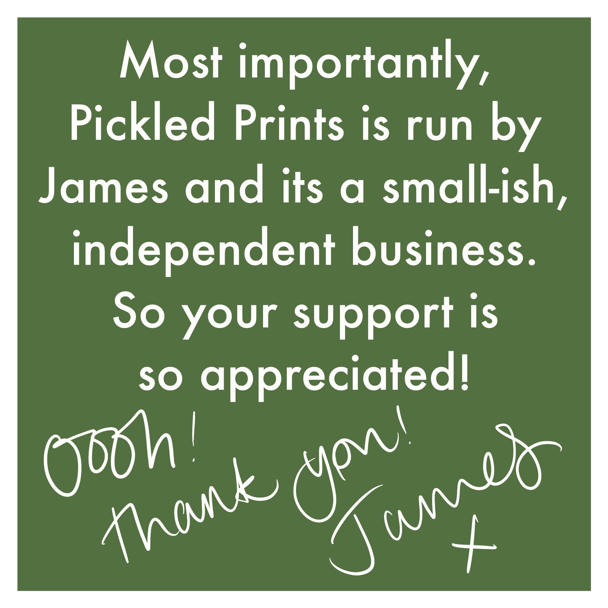 Pickled Prints – Großhandel Grußkarten für den Alltag – Gartenkleidung — Lustige Gartenkarte — Blankokarte — 4x65