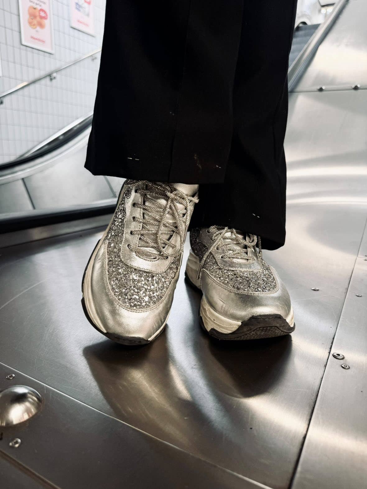 The Shoelace Brand - Wholesale Shoelaces - Unisex - Luxury Silver – Bestseller Rhinestone Shoelaces with Silver1