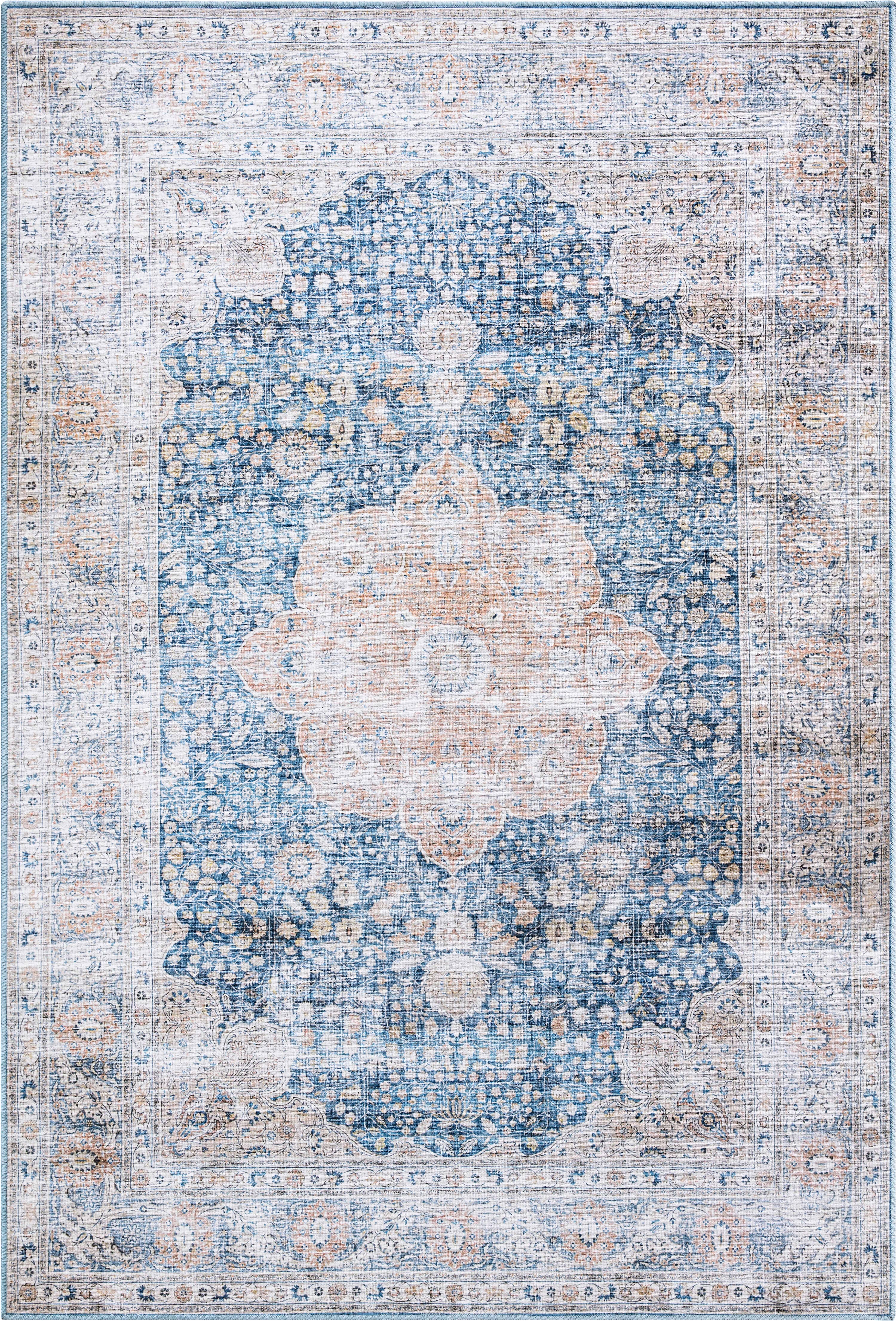 Abani Rugs - Vendita all'ingrosso Tappeto - Abani Paloma PAL200A - Tappeto tradizionale vintage blu e beige4