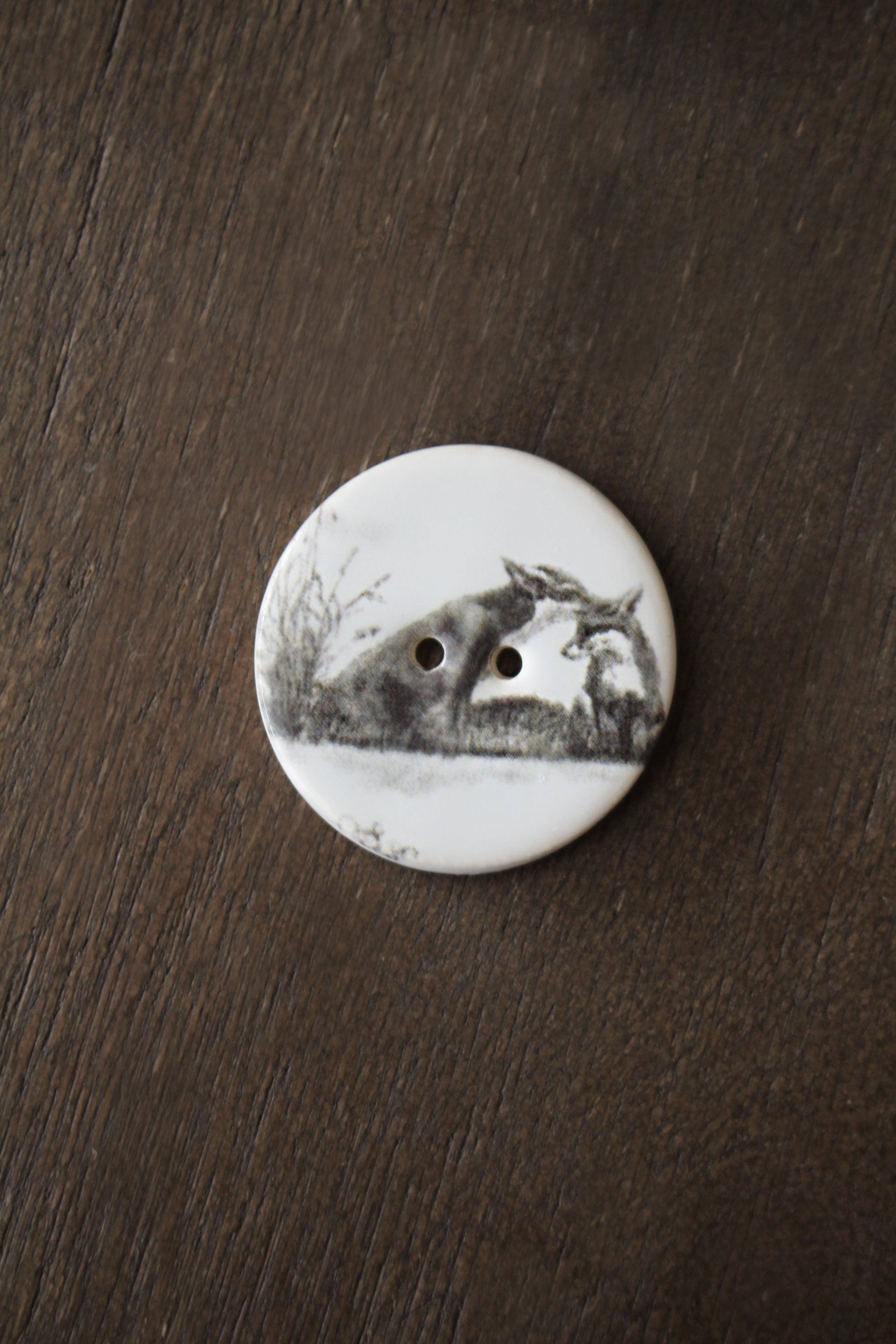 NNK Press - Wholesale Sewing Button/Snap - Woodland Animals Ceramic Buttons (Set of 10)5