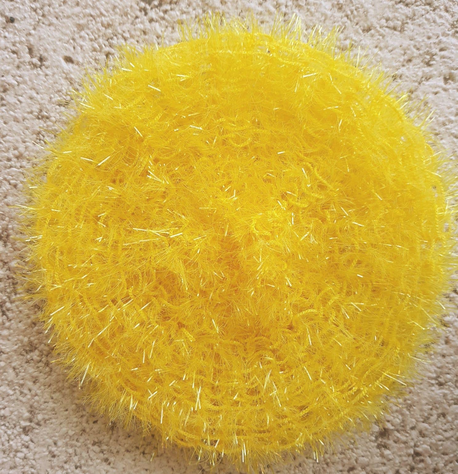 Clover Garden Crafts - Wholesale Dishcloth - Sparkly Round Kitchen Dish Scrubbers Cleaners 4.5" Circles6