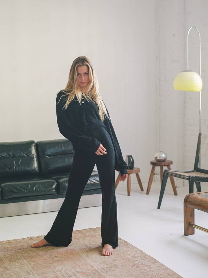 'Henley' Long Set - Vinyl for wholesale by Tissu Quotidien