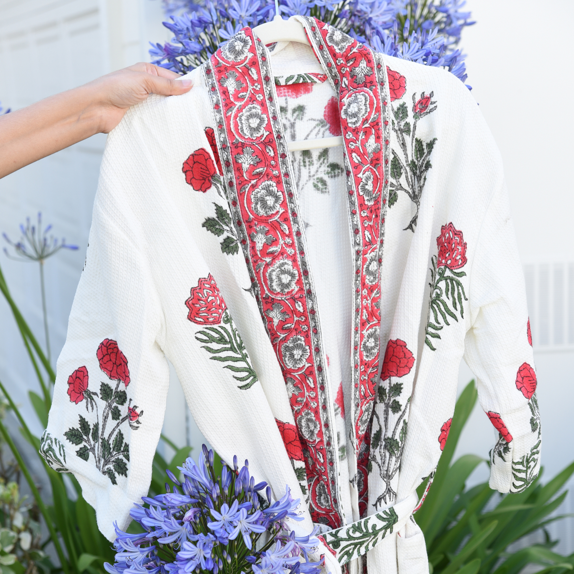 STEP ZERO Skincare – wholesale Robe – Women's – Bath Robe | Waffle Cotton | Lightweight Spa Bathrobe3