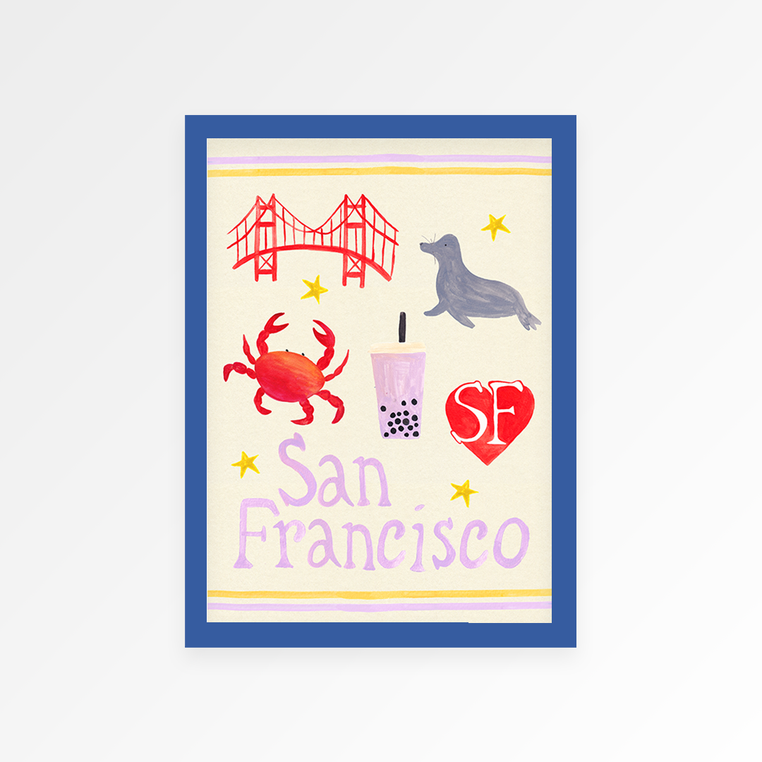 Proper Good – wholesale Art print – San Francisco Trinket Hand Painted Print6
