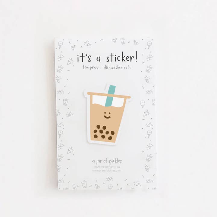 A Jar Of Pickles - Wholesale Sticker - Boba Vinyl Sticker1