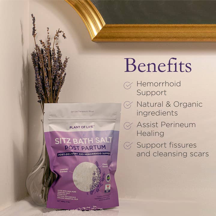 Plant of Life - Wholesale Bath Salts - Postpartum Recovery Bath Soak | Sitz Salt with Epsom Salt 5